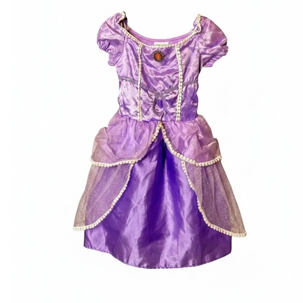 Official Disney Store Princess Sofia the First Costume Gown Purple Girls 7-8